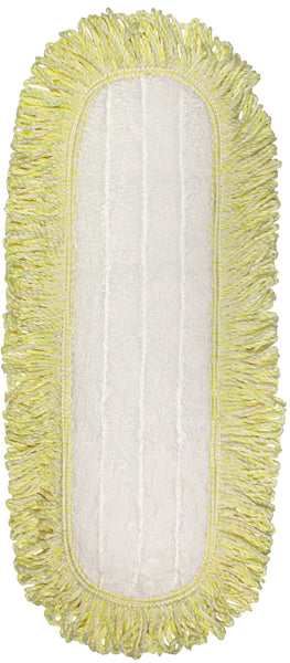 CleanAide® 18-inch Coral Weave Microfiber Mop Pads with Rope Border – 6-pack