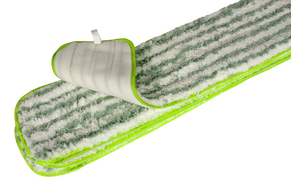 CleanAide® 24-inch Coral Weave Microfiber Wet & Dry Mop Pad with Poly Strip