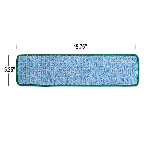 CleanAide Twist Yarn Microfiber Flat Mop with Scrub Strips