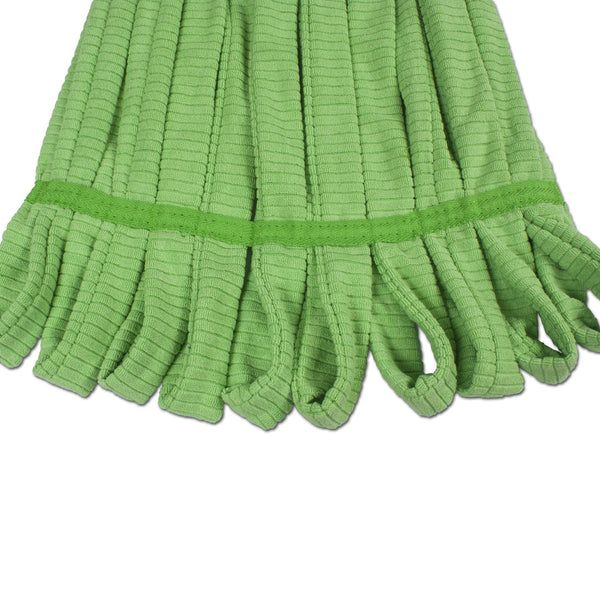 CleanAide® Green Industrial Microfiber Tube Mop Head – 300 Grams