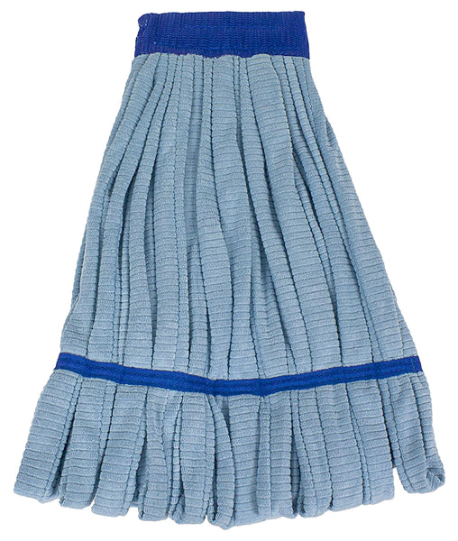 CleanAide® Blue Industrial Microfiber Tube Mop Head – 400 Grams