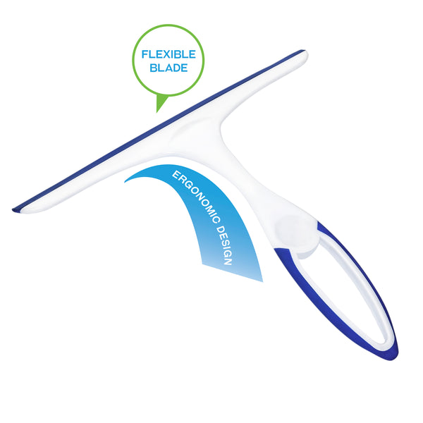 CleanAide All Purpose Squeegee for Window Glass Mirror and Shower Door