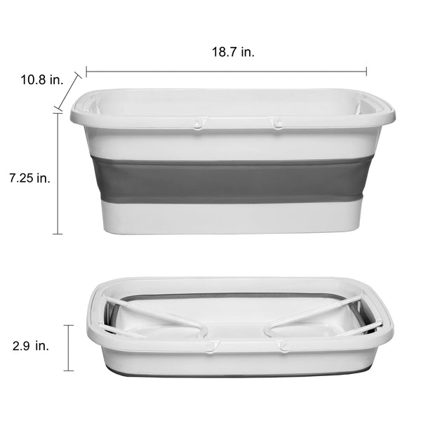 Eurow 13.5L (3.5 Gallon) Collapsible Bucket Basket