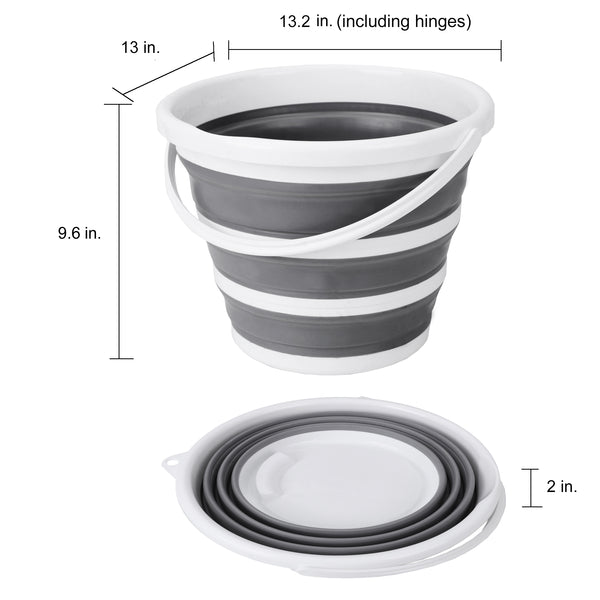 Eurow 10L (2.6 Gallon) Collapsible Bucket