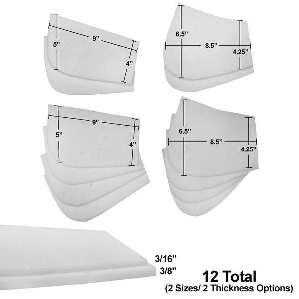 Equine Comfort Products Memory Foam Inserts White 12 Pack
