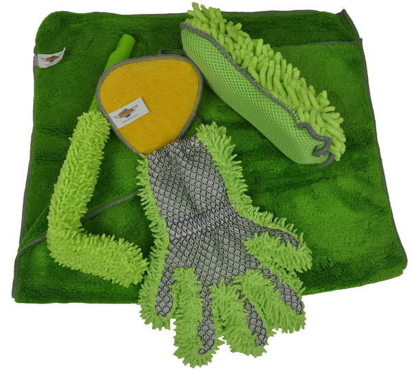 Detailer's Preference® 5-Piece Microfiber Complete Auto Detailing Kit with Bag