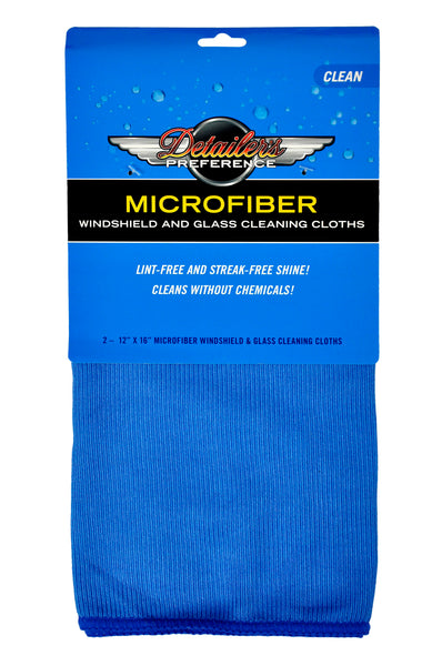 Detailer's Preference® 16 x 12 in. Windshield and Glass Cleaning Towels – 2-pack