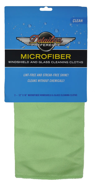 Detailer's Preference® 16 x 12 in. Windshield and Glass Cleaning Towels – 2-pack