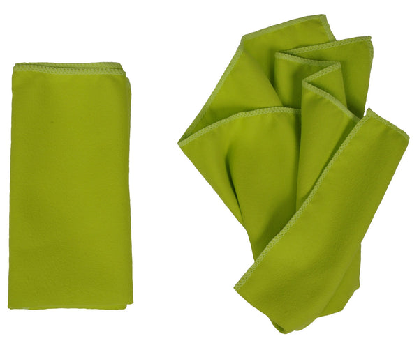 Detailer's Preference® 14 x 14 in. 190 GSM Lime Green Suede Weave Microfiber Polishing and Finishing Cloths – 3-pack