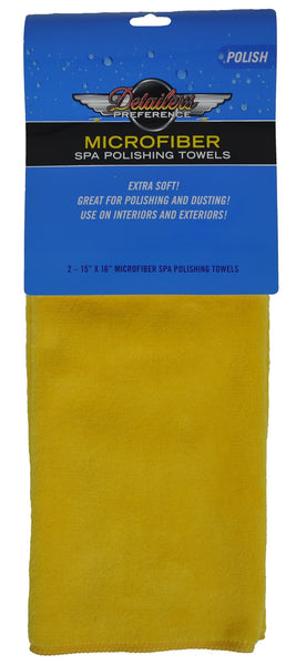 Detailer's Preference® 15" x 16" Microfiber Polishing Towels – 2-Pack