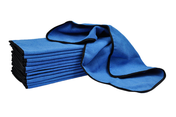 Detailer's Preference® 16 x 24 in. 390 GSM Terry Weave Microfiber Towels – 12-pack