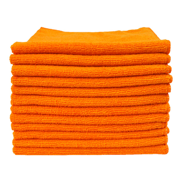 Eurow 16 x 16 in. 240 GSM Utility Terry Weave Microfiber Cleaning Towels – 12-pack