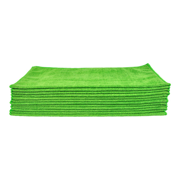 Eurow 16 x 16 in. 240 GSM Utility Terry Weave Microfiber Cleaning Towels – 12-pack