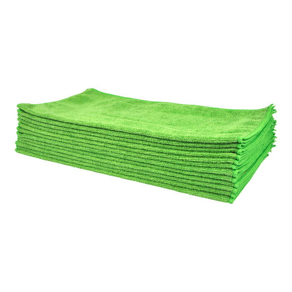 Eurow 16 x 16 in. 240 GSM Utility Terry Weave Microfiber Cleaning Towels – 12-pack