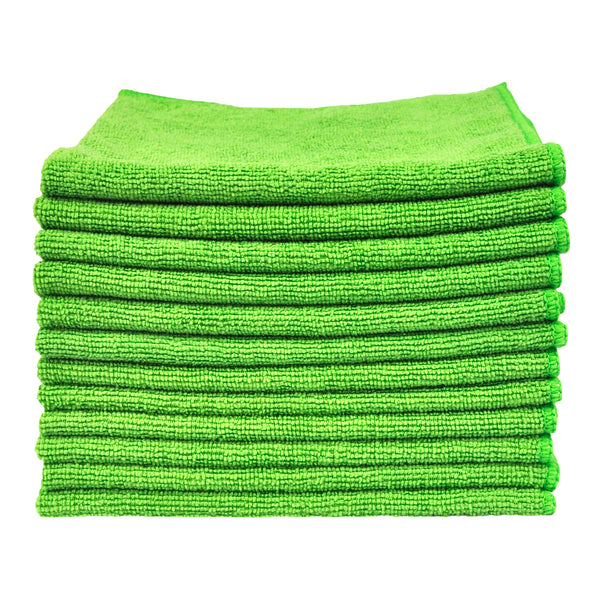 Eurow 16 x 16 in. 240 GSM Utility Terry Weave Microfiber Cleaning Towels – 12-pack