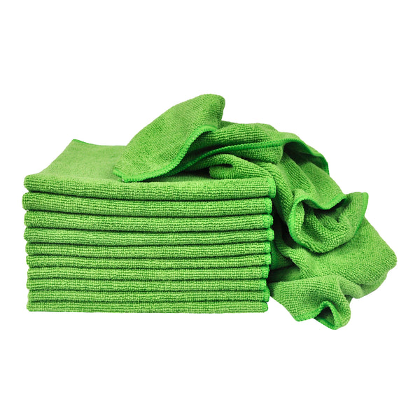 Eurow 16 x 16 in. 240 GSM Utility Terry Weave Microfiber Cleaning Towels – 12-pack