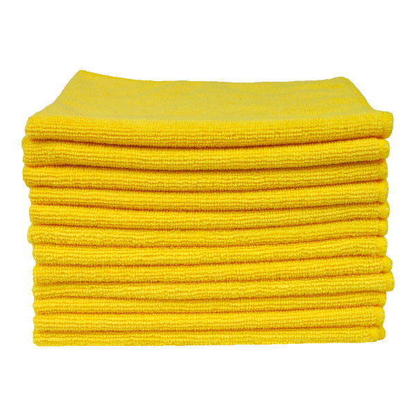 Eurow 16 x 16 in. 240 GSM Utility Terry Weave Microfiber Cleaning Towels – 12-pack