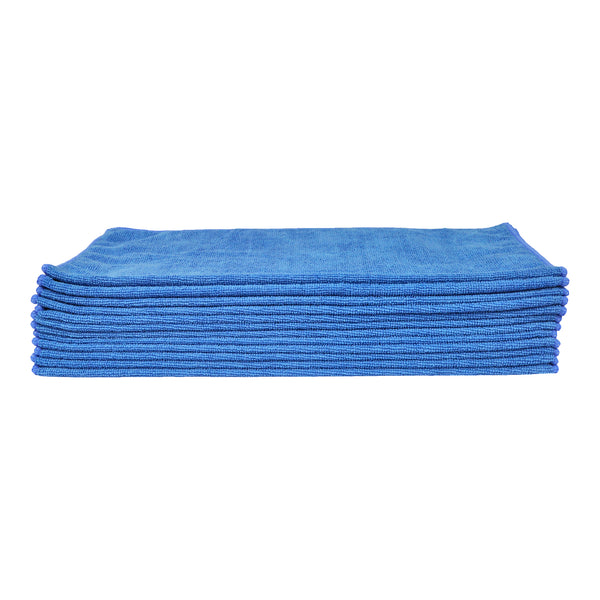 Eurow 16 x 16 in. 240 GSM Utility Terry Weave Microfiber Cleaning Towels – 12-pack