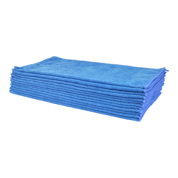 Eurow 16 x 16 in. 240 GSM Utility Terry Weave Microfiber Cleaning Towels – 12-pack