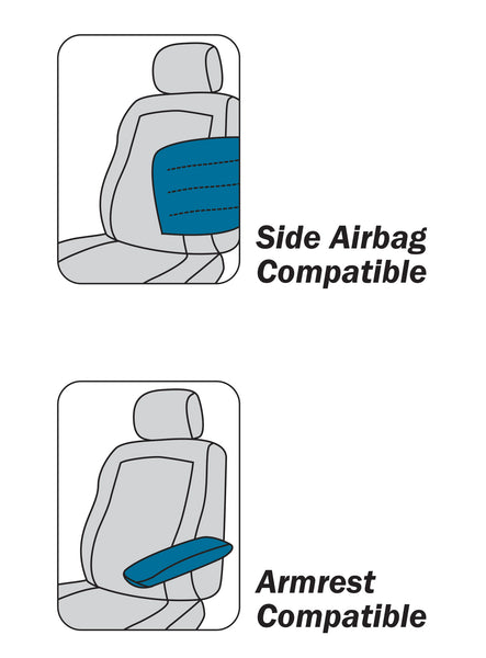 Eurow Authentic CR Neoprene Water Repellent Seat Covers – 2-pack