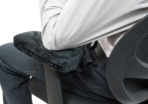 Eurow Foam Black Office Chair Arm Pads – 2 Pack