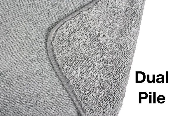 Eurow Microfiber Bath Towels, Gray, 2 Pack