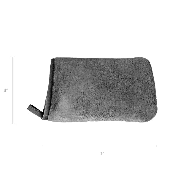 Eurow Microfiber Makeup Removal Cleaning Mitt, 3 Pack