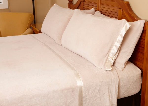 Nouvelle Legende® Microfiber Luxury Coral Fleece Sheet Set