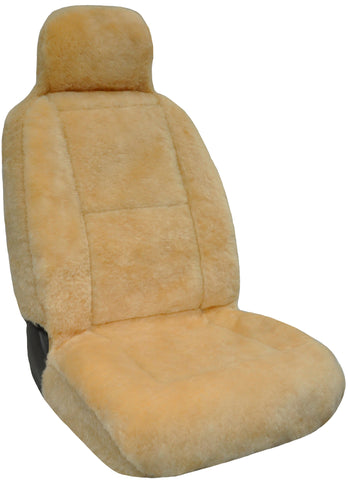 Eurow Sheepskin Seat Cover New XL Design Premium Pelt - Champagne