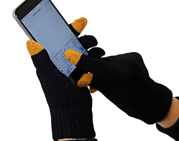 Eurow Pair of Knitted Touch-Screen Gloves
