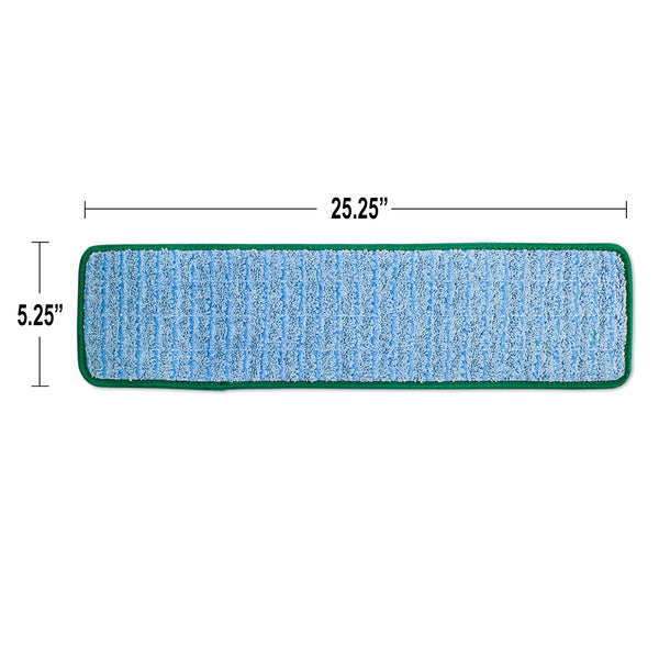 CleanAide Twist Yarn Microfiber Flat Mop with Scrub Strips