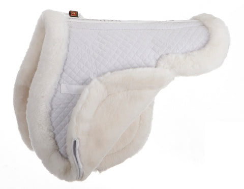 ECP Sheepskin All Purpose Fully Lined Saddle Pad - White