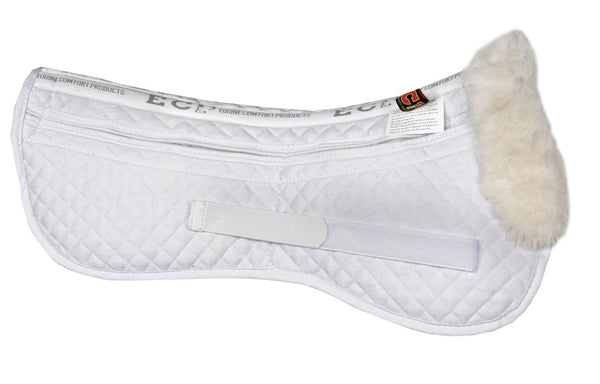 ECP Sheepskin Correction Half Saddle Pad - White