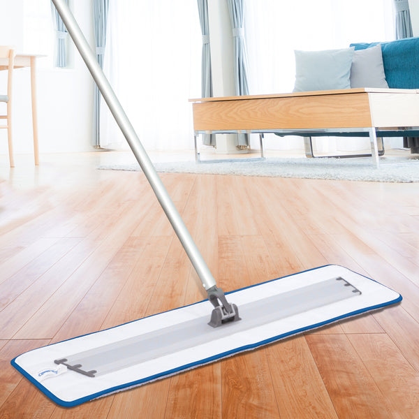 CleanAide Flat Microfiber Mop Pad, Blue