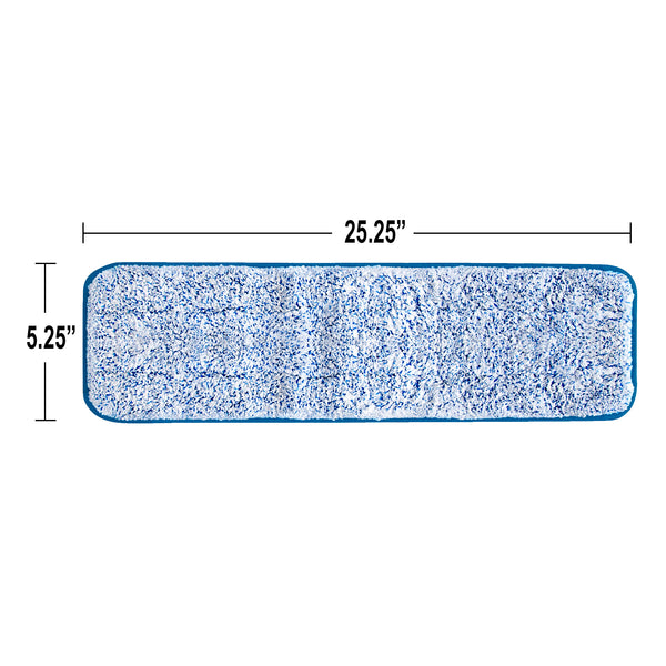 CleanAide Flat Microfiber Mop Pad, Blue