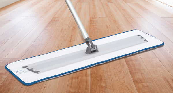 CleanAide Flat Microfiber Mop Pad, Blue