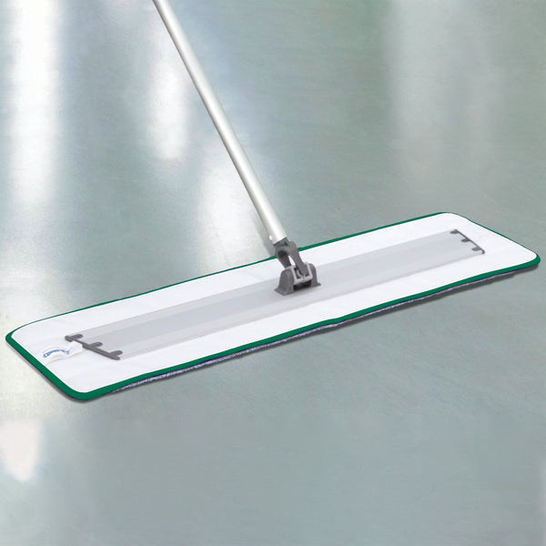 CleanAide Twist Yarn Microfiber Flat Mop with Scrub Strips
