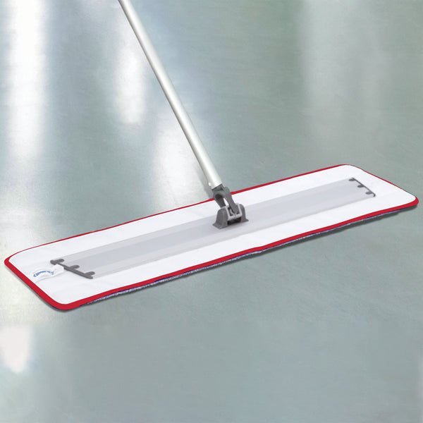 CleanAide Twist Yarn Microfiber Flat Mop with Scrub Strips