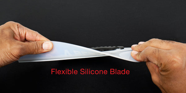 Silicon Squeegee Shopblade w/ Versatile Extended Handle - One Pass