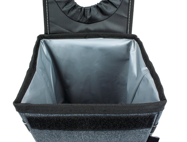 Eurow Automotive Trash Bin Container Set with Included Bin Liners, Large and Small, Set of 2