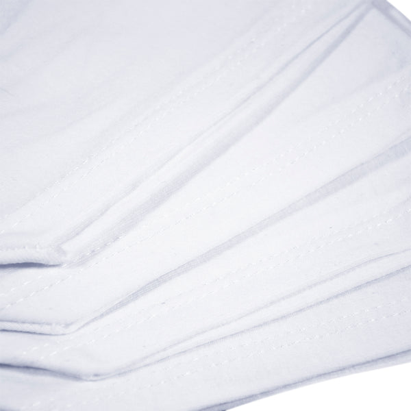 Eurow White Cotton & Spandex Reusable Moisturizing Socks – 2 Pairs