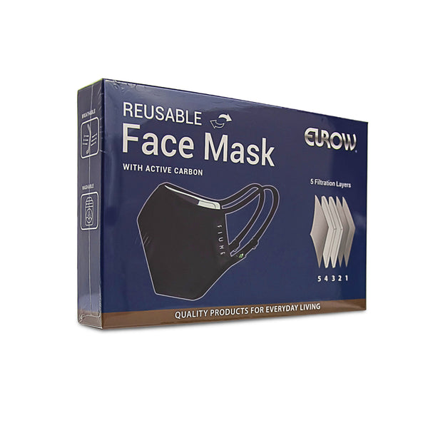Eurow Fiume Face Mask with Nose Clip and Adjustable Straps