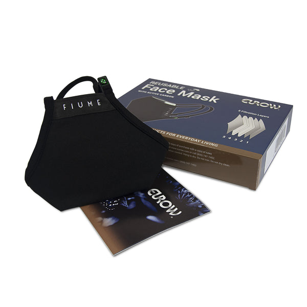 Eurow Fiume Face Mask with Nose Clip and Adjustable Straps