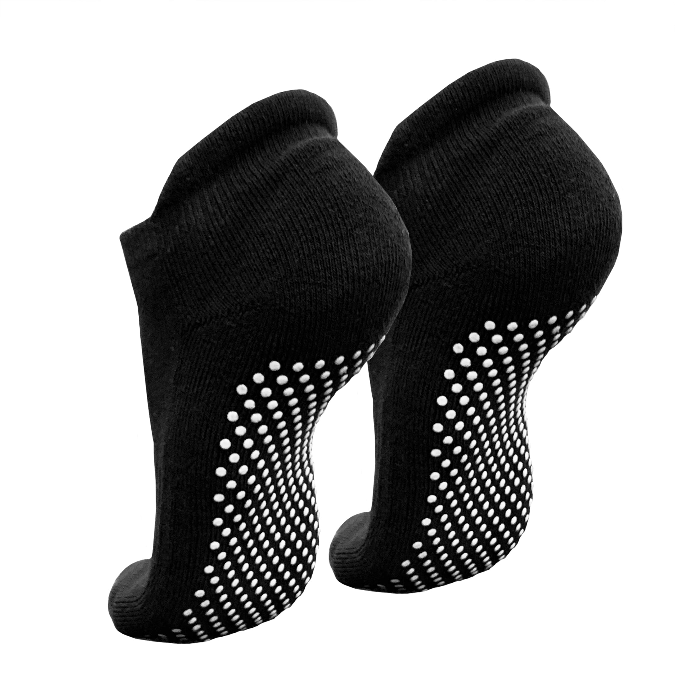 Eurow Non-Slip Grip Socks, Black, Unisex, 1 Pair