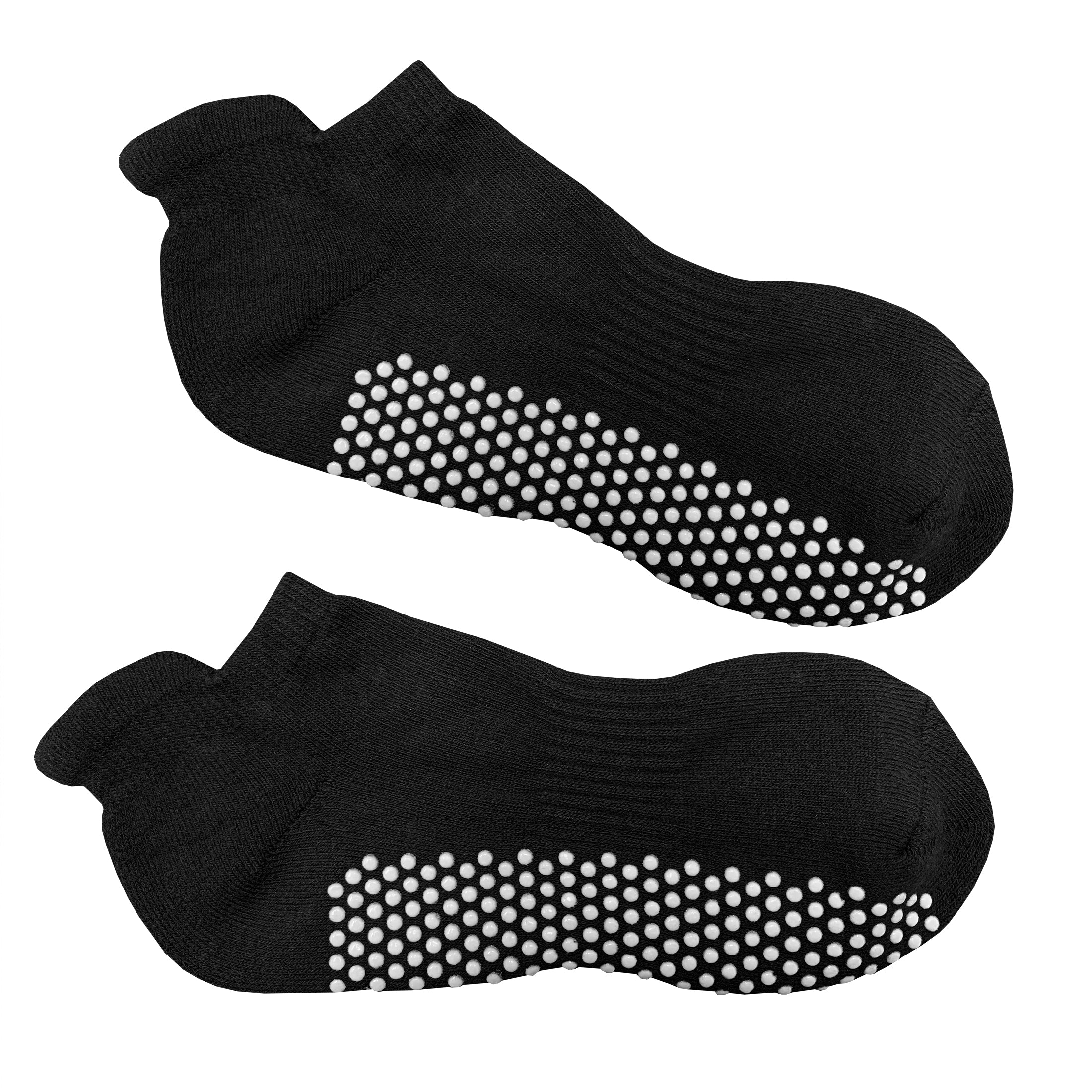 Eurow Non-Slip Grip Socks, Black, Unisex, 1 Pair