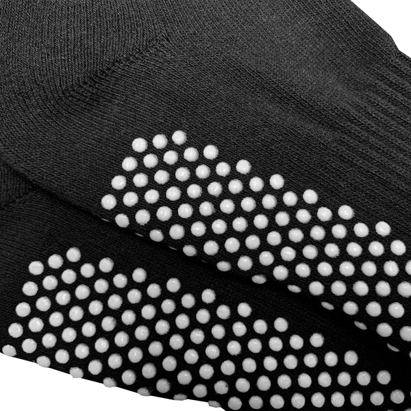 Eurow Non-Slip Grip Socks, Black, Unisex, 1 Pair