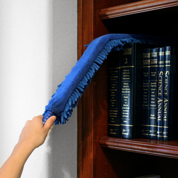 CleanAide® Blue Handheld Microfiber Flex Duster – 20 Inches