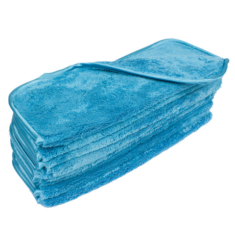 Eurow 12 x 16 in. 700 GSM Double Density Microfiber Shag Towels – 10-pack