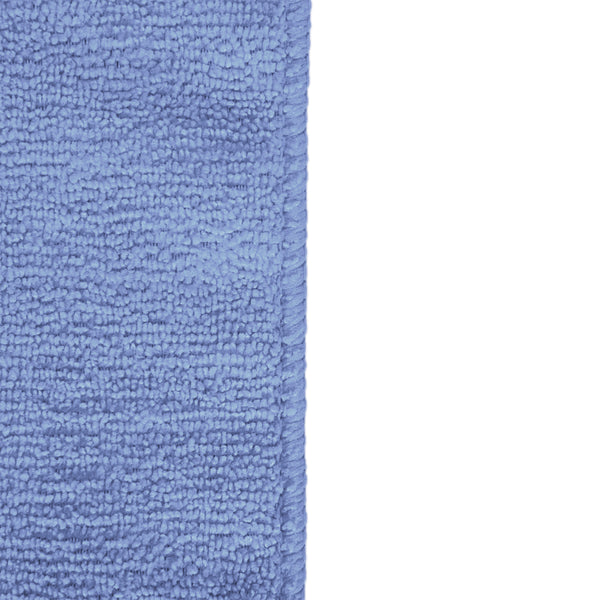 Eurow 12 x 12 in. 350 GSM Blue Microfiber Premium Cleaning Towels – 50-pack