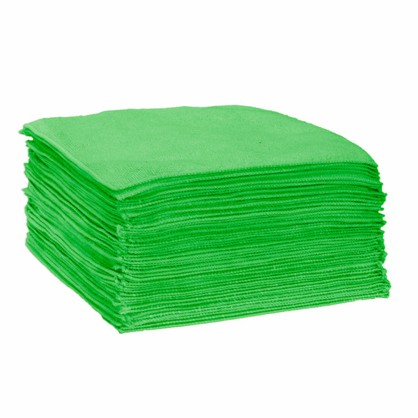 CleanAide® 12 x 12 in. 300 GSM Microfiber Cleaning Towels – 50-pack